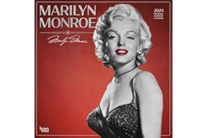 Marilyn Monroe OFFICIAL | 2024 12 x 24 Inch Monthly Square Wall Calendar | Foil Stamped Cover | BrownTrout | USA American Actress Celebrity
