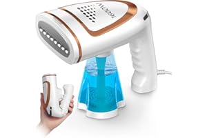 Mioduro Piattaforma portatile per vestiti con serbatoio da, per vapori verticali e orizzontali, riscaldamento rapido, rimozione rapida delle pieghe Blu