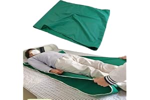 Glidduk för sängstöd och äldre – 75 x 95 cm återanvändbart skjutblad för sängöverföring, patientöverföring, rörskjutpresenning för vridning, flytta, positionering
