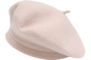 ZLYC Donna Lana Basco Scozzese Stile Francese Berretto