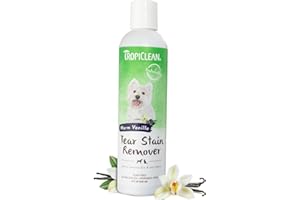 TropiClean SPA by Removedor de Lágrimas para Mascotas - Sin Lágrimas - Elimina Suavemente la Suciedad y Las Manchas - Avena y Mora Azul, 236 ml
