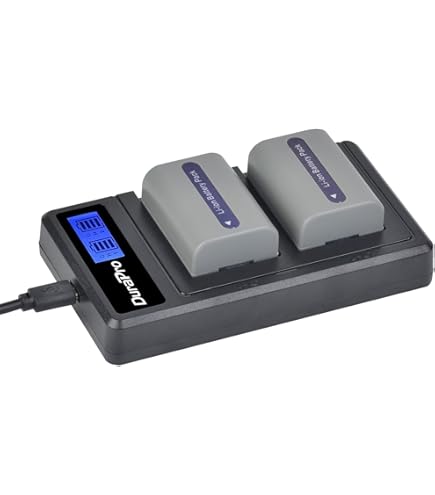 Lot De 2 Batteries Vhbw 1400mAh Pour Sony DCR-TRV60E, TRV6E, TRV68E, TRV60 – Li-ion 7,4V