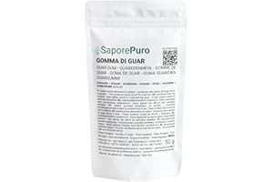 Farine de graine de Guar - Gomme de Guar - 50 gr - Idéal pour les glaces et sorbets - Pure 100%