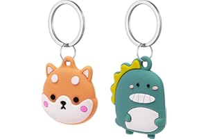 AXFEE AirTag Schutzhülle, Silikon Keyring Schutzhülle Kompatibel mit AirTags, Schutzhülle für Apple AirTags, Mini Apple AirTags Case, Hülle Schlüsselanhänger Case, Leicht Cover mit Schlüsselanhänger