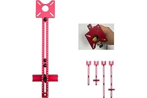 Distrainar 4 in 1 Router Milling Groove Bracket, Saker Router Milling Groove Bracket, Adjustable Cabinet Template Tool, Cabinet Hole Drilling Template