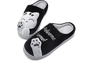 Mishansha Zapatillas de Casa Hombre Mujer Invierno Pantuflas Antideslizantes CáLido