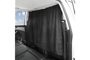 Abnaok Car Divider Privacy Curtains,Seat Partition Curtain Detachable Blackout Van Privacy Camping Curtains for Car Front Rear Seat Division