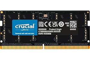 Crucial RAM 16GB DDR5 5200MHz (o 4800MHz) Memoria per computer Portatili CT16G52C42S5