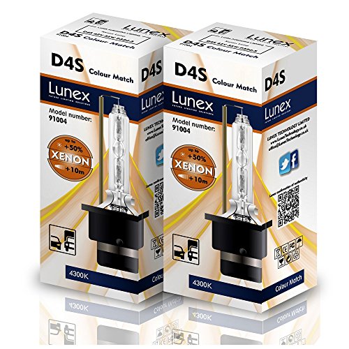 Lunex D4S Xenarc Phare Lampe au xénon ampoule de rechange, 4300 K, Duo Box