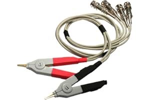 Tutoy Przewody testowe do miernika LCR/kabel zaciskowy/przewody sondy Kelvin z 4 BNC