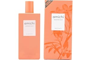 AMICHI - Mandarine Musk 150 ml, Colonia Mujer, Perfume Formato Spray, Eau de Toilette Femenina, Agua Fresca, Fragancia Dulce y Cítrica, Aroma Extravagante de Larga Duración