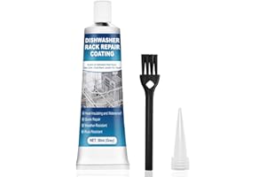 Miioto Pintura Oxido Lavavajillas, Reparador Cestas Lavavajillas, Resistente a Altas Temperaturas, Eliminación y Reparación de óxido en la Cesta del Lavavajillas, 50ml(Gris)