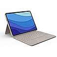 Logitech Combo Touch iPad Pro 11-inch(1st, 2nd, 3rd, 4th gen - 2018, 2020, 2021, 2022)Keyboard Case - Detachable Backlit Keyboard,Click-Anywhere Trackpad, QWERTY UK English Layout - Sand