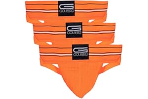 GOLBERG G Men’s Athletic Supporters (3 Pack) - Jock Strap Underwear - Extra Strength Elastic