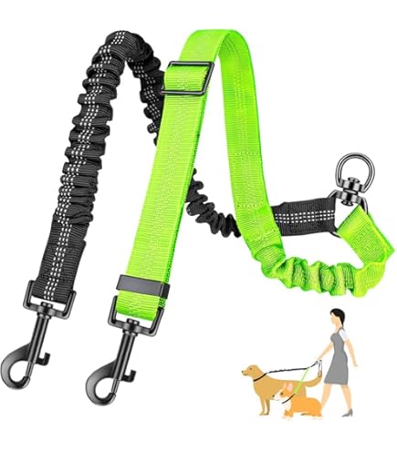 Two Dog Wigzi Leash Best Two Wigzi 2025 Edition -Dual Doggie Flex
