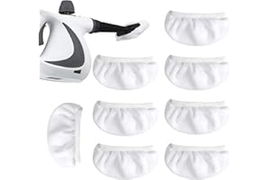 LOGHOHU 8 Pack Replacement Steam Mop Pads Universal Steam Cleaner Accessories Reusable Microfiber Cloths for Bissell Steam Shot, Dupray, PurSteam, Comforday Handheld Steam Cleaner Attachments