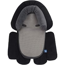 Réducteur De Siège Universel 2 En 1 Bébé – Pour Nacelle, Poussette, Siège Auto – Noir – Appui-tête Intégré