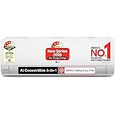 LG 1.5 Ton 3 Star, New star rated, Smart Inverter Split AC (Copper, AI Convertible 6-in-1, Faster Cooling & Energy Saving, Diet Mode+, HD Filter with 