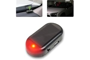 TOULIFLY Solar Power simulato allarme per auto, LED antifurto luci di segnalazione, lampeggiante lampada di sicurezza, Nuovo Allarme Auto Luce LED, Allarme Furto Flash Lampeggiante, Luce Rossa