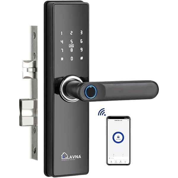 Elara ZX-1 Smart Door Lock, Fingerprint, Card, App, OTP, Keys, PIN