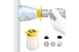 AUVSTAR Recoge Polvo Taladro,Colector de Polvo de Taladro Electrico Caucho estirable Colector de Polvo para Taladro,Eléctrico Taladro Cubierta de Polvo para Taladras en Horizontal o Vertical