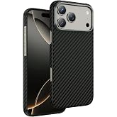 CONSTRAIN - iPhone 17 Pro Max ile uyumlu Apple Kılıf Magsafe ile uyumlu Şarj &Ouml;zellikli Ultra Slim Aramid Karbon Fiber Kevlar 