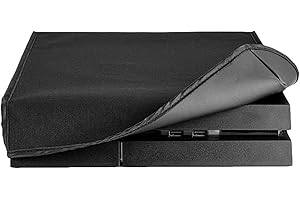 eXtremeRate Splash-proof Bag for PS4 Console Nylon Cover Dust Protection Sleeve Case Accessory Cover for PS4 Console (Black)