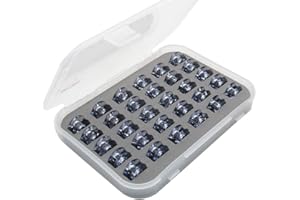 ckpsms Marque - Bobbins en Plastique à Insertion #172222P adaptables pour Singer 66 99 Class Bernina 719 White 8600 8800 (30PCS+Box)