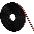 Ormein U-Shape Furniture Banding, Self Adhesive TPE Flexible Edging Strip, Worktop Molding Trim, Peel and Stick Veneer Tape Protector for Table, Cabinet, Shelf (20mm/3M, Black)