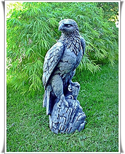 Steinfigur Seeadler Adler Falke Vogel Greifvogel Figur Massiv Raubvogel Gartenfigur - 2