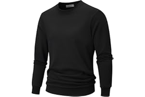 VEIISAR Sweatshirt Herren Langarm aus weicher Baumwolle - 310g Bequemer Pullover mit Rundhals für Herbst und Winter