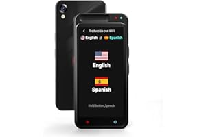 Adelagnes Sofort Sprachübersetzer,Zwei-Wege-Smart-Sprach Foto Übersetzungsgerät mit Sprachausgabe in Echtzeit,137 unterstützte Sprachen,Online/Offline Übersetzungsgerät für Unternehmen,Lernen,Reisen