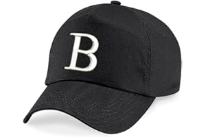 4sold New Children School Caps Kids Hat Sport Alphabet A-Z Boy Girl Adjustable Baseball Cap Black