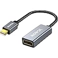 Mowsil Mini DisplayPort to DisplayPort Adapter, Mini DP Male to DP Female Converter, Supported Resolution 4K@60Hz for iMac, Laptop, Mac Mini, Monitor, HDTV, Projector