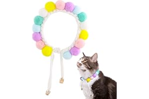 PUPPBUDD Collare Gatto Regolabile, Morbido e Soffice Collare per Gatti Sgancio di Sicurezza per Gattino e Alcuni Cuccioli (M)