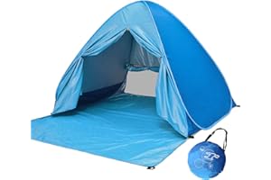 Kvittra Pop-up Tent and Automatic Instant Portable Cabana Beach, Camping Tent Shade Sun Shelter for Family 2-3 Person Outdoor Activities Camping Fishing Hiking Picnic Touring