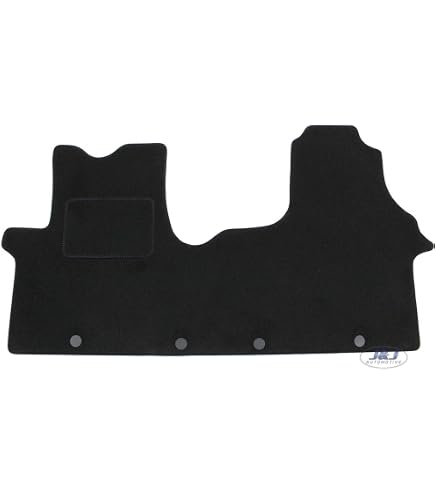 MOTOS Premium Tappetini anteriori Velours destinato a Renault Trafic III dal 2014 - Premium, Pelle, Blu Lato conducente - Provate un nuovo comfort di guida con un tappetino in velluto per il