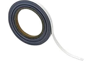 Beaverswood Magnetic Steel Easy-Wipe Tape, Thin & Flexible. Suitable For All Non-Magnetic Surfaces (White 10mm x 10m)