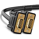 UGREEN VGA Cable, VGA Male to SVGA Male Video Coaxial Monitor Cable with Ferrite Cores Gold Plated Compatible with Projectors