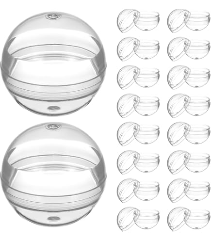 plastic transparante ballen, 6pcs x ø14cm, 2 delig plastic transparante ballen, 6pcs x ø14cm, 2 delig