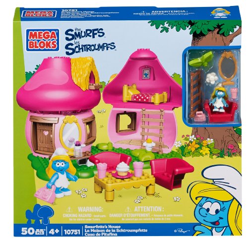 Preisvergleich Produktbild Mega Bloks 10751 - Schlumpfinchens lustiges Häuschen