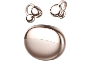 XMENHA Open Ear Kopfhörer kabellos Bluetooth 5.4 Sport mit Ohrhaken Ear Clip Air Bone Conduction Wireless Headphones Ohrclip Luftleitung Knochenschall Sportkopfhörer Headset für Joggen Laufen Radfahren