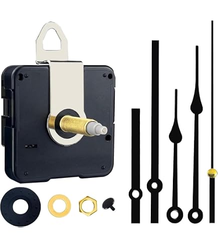 Meccanismo Per Orologio Da Parete Al Quarzo Ad Albero Lungo E Coppia Elevata Kit Con 2 Paia Di Lancette Diverse 96363405