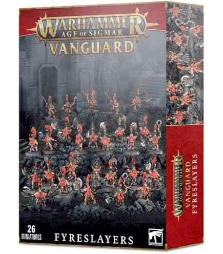 Warhammer Age Of Sigmar: Fjori's Flamebearers Fyreslayers Regiment - 21 Miniatures