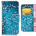 Price comparison product image For Xiaomi Redmi Note 5 (Redmi 5 Plus) Case, Ougger Premium PU Leather Flip Stand Wallet Cover Protective Soft TPU Bumper Case for Xiaomi Redmi Note 5 with Credit ID Card Slot Holder, Plum Flower