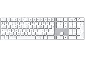 OMOTON Clavier Bluetooth pour Mac, Clavier sans Fil Rechargeable Multi-dispositifs avec 3 Canaux Bluetooth pour Apple Mac Pro/Mini, MacBook Pro/Air, iMac Pro, AZERTY Français, Argent