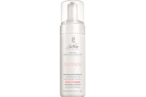 Bionike Defence - Mousse Detergente Viso per Pelli Sensibili e Intolleranti, Azione Delicata, Rimuove il Trucco e Lenisce la Secchezza, Dona Morbidezza e Freschezza, 150 ml