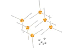 Typicshop Spazzola Rotante Laterale per Aspirapolvere Robot - Spazzole Compatibili con iRobot Roomba - per Modelli Serie 500, 600 e 700, Facile Montaggio - con Viti e Sacchetto con Zip - Pacco da 6