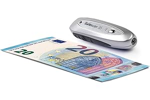 Safescan 35 détecteur de faux billets portable afin de vérifier les billets, cartes bancaires et ID - Détecteur UV pour les nouveaux billets - Détecteur lampe UV - Vérificateur UV