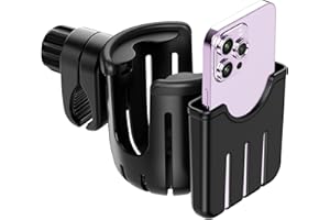 Portabicchieri per Passeggino,Guiseapue Portabicchieri Universale per Passeggino Portabicchieri Universale Regolabile Portabottiglie Bici per Passeggino Bicicletta Sedia a Rotelle e Moto